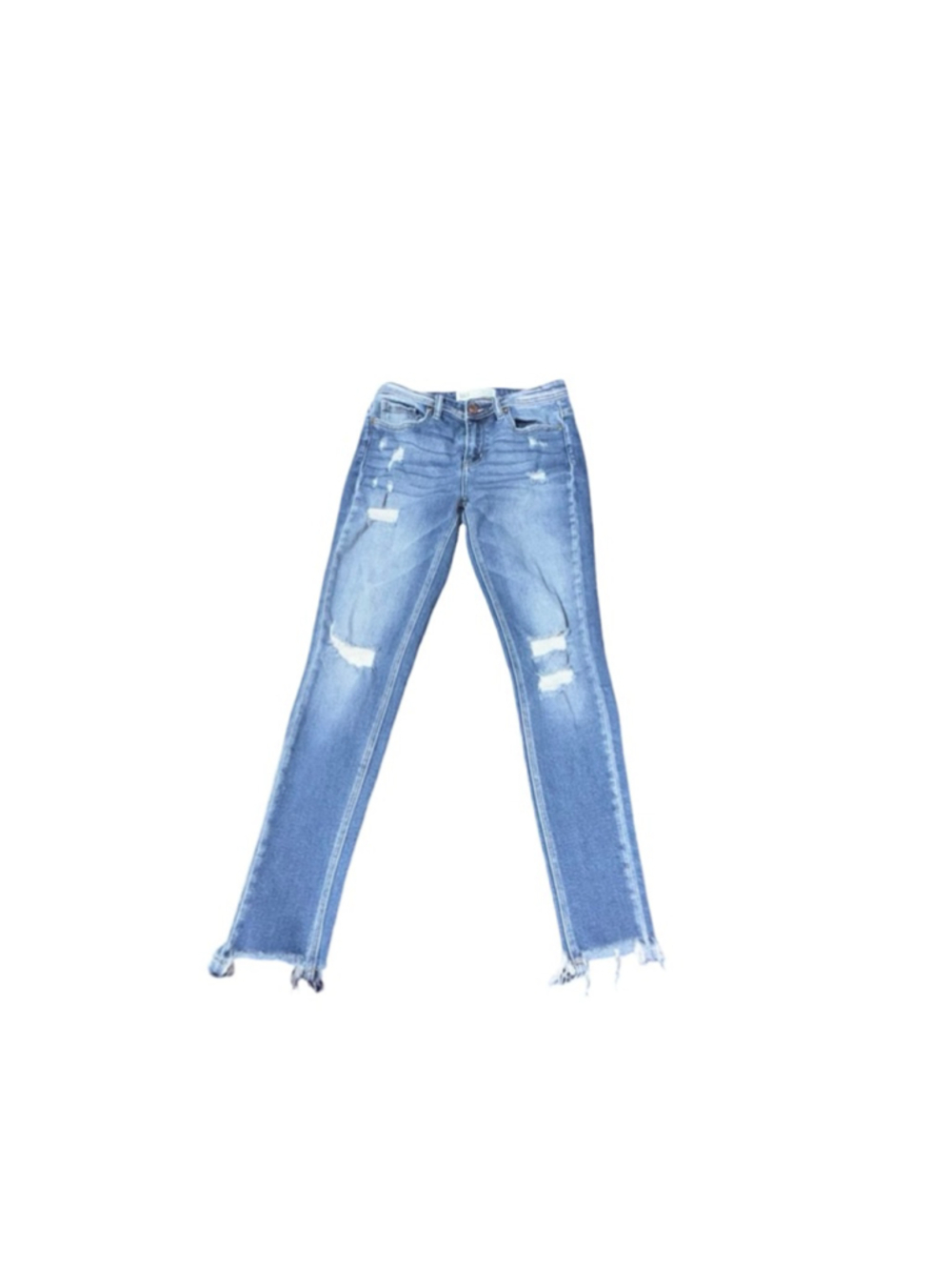 Women's BKE Blue Distressed Ankle Skinny Jeans Size 26 #905